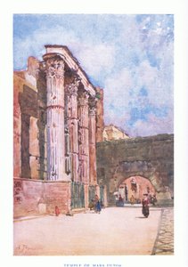 Tempio di Marte Ultore (nel Foro di Augusto), da Roma pubblicato da A & C Black Ltd, 1925